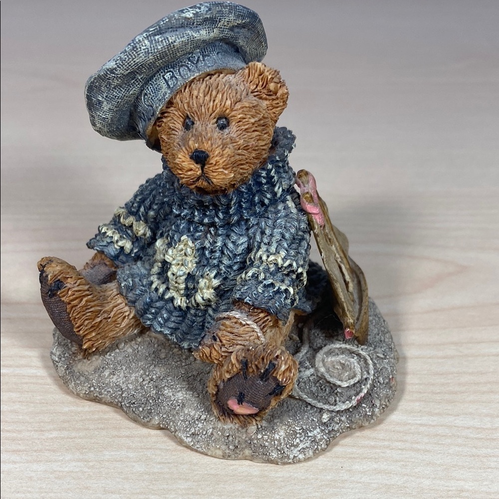 Boyds Bears Christian by the Sea Adorable Bear Figurine with Blue Sweater